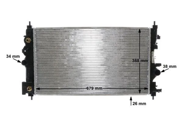 Radiateur, refroidissement du moteur MAHLE CR 1011 000S