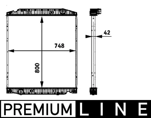 Radiateur, refroidissement du moteur MAHLE CR 719 000P