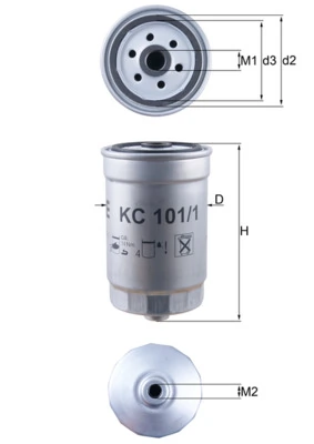 MAHLE KC101/1 — Фільтр паливний