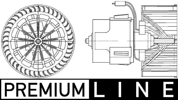 Pulseur d'air habitacle MAHLE AB 30 000P