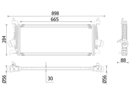 Intercooler, échangeur MAHLE CI 542 000P