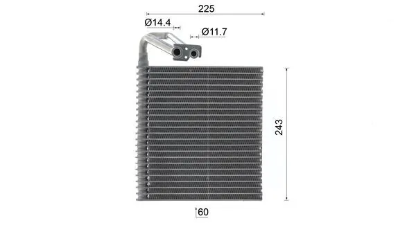 Évaporateur climatisation MAHLE AE 219 000S