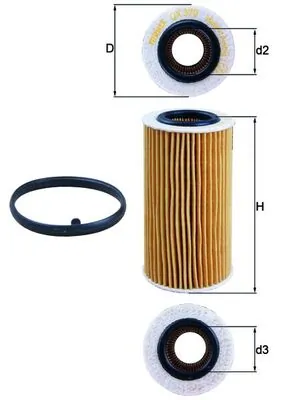 MAHLE OX370D1 — Фільтр масляний