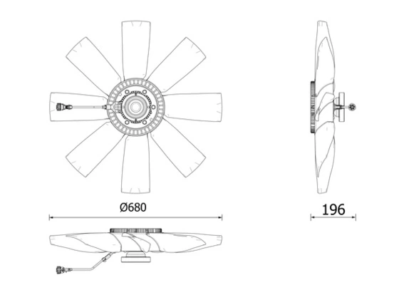 Embrayage, ventilateur de radiateur MAHLE CFC 272 000P