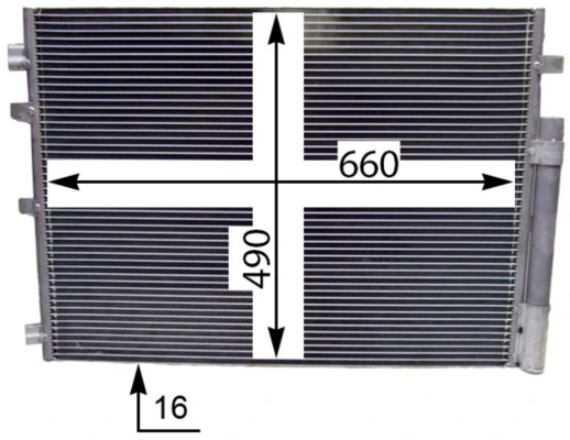 Condenseur, climatisation MAHLE AC 773 000S