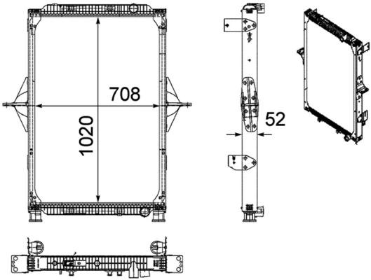 Radiateur, refroidissement du moteur MAHLE CR 772 000P