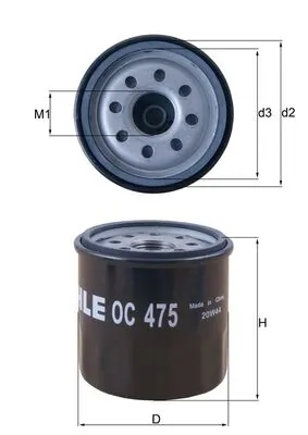 MAHLE OC475 — Фільтр масляний