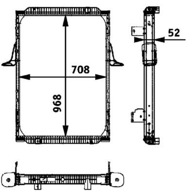 Radiateur, refroidissement du moteur MAHLE CR 704 000P