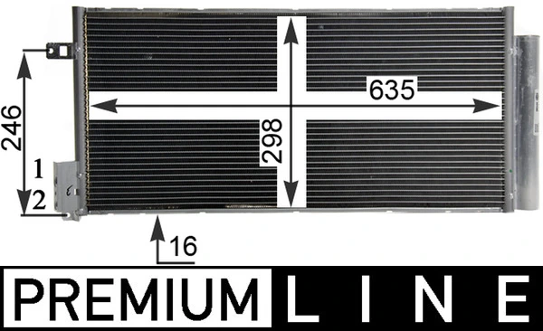 Condenseur, climatisation MAHLE AC 505 000P