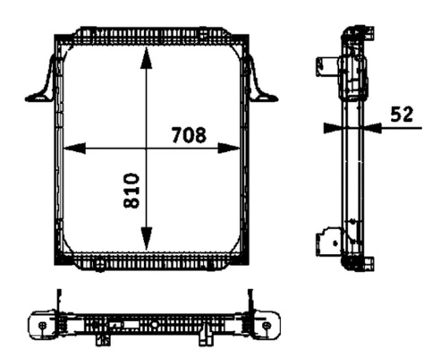Radiateur, refroidissement du moteur MAHLE CR 708 000P
