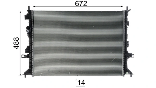 Radiateur, refroidissement du moteur MAHLE CR 952 000P
