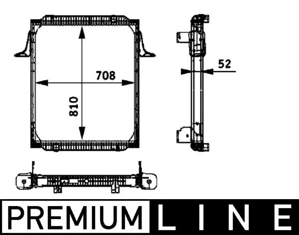 Radiateur, refroidissement du moteur MAHLE CR 708 000P