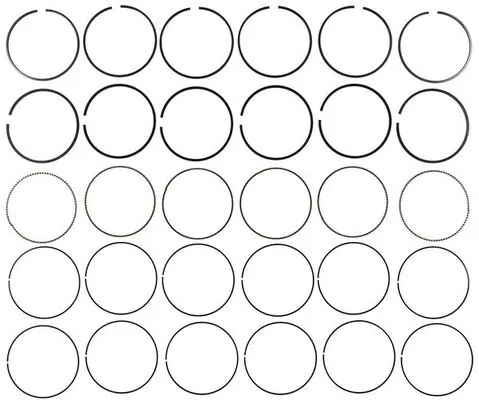 Jeu de segments de pistons MAHLE 42076CP