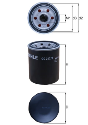 MAHLE OC217/6 — Фільтр масляний