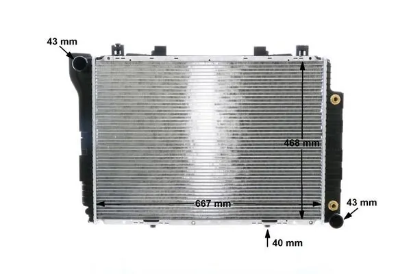 Radiateur, refroidissement du moteur MAHLE CR 246 000S