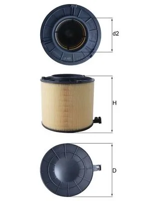 MAHLE LX4406 — Фільтр повітряний