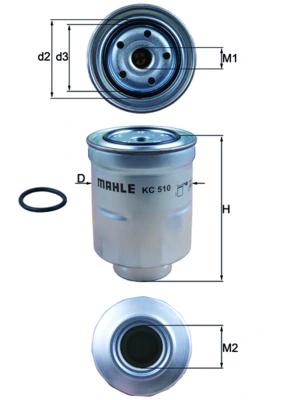 MAHLE KC510D — Фільтр паливний