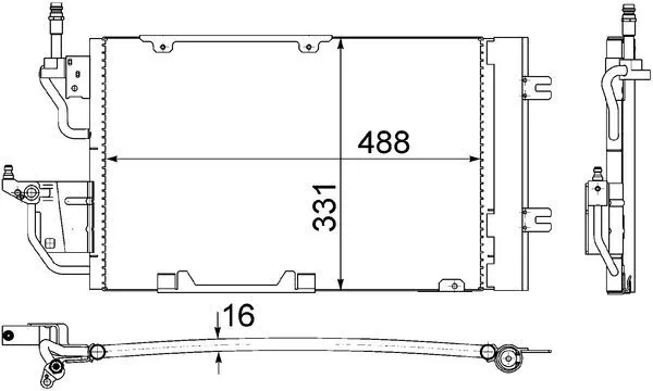 Condenseur, climatisation MAHLE AC 400 000S