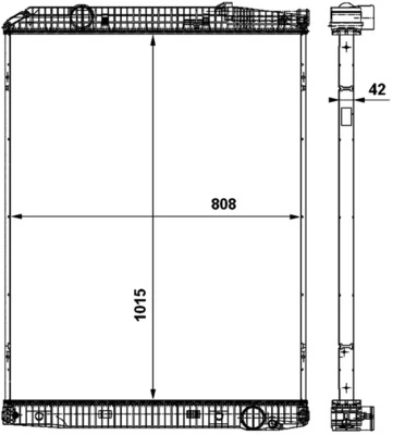 Radiateur, refroidissement du moteur MAHLE CR 862 000P