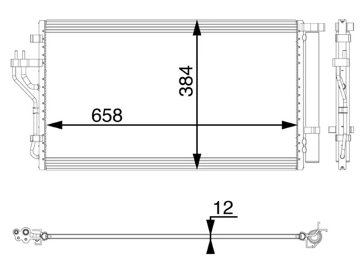 Condenseur, climatisation MAHLE AC 56 000P