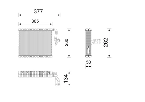 Évaporateur climatisation MAHLE AE 265 000P