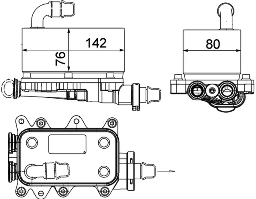 Oil Cooler, automatic transmission