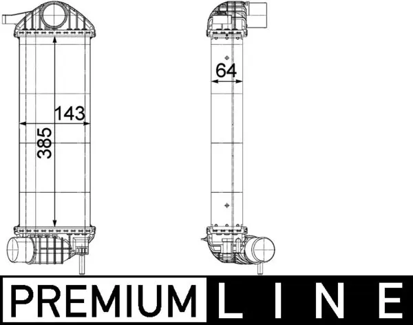Intercooler, échangeur MAHLE CI 244 000P