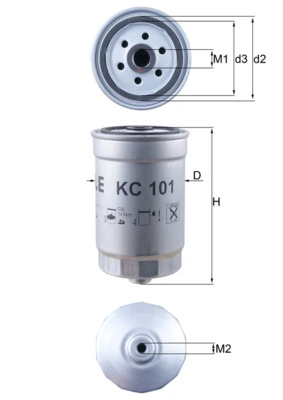 MAHLE KC101 — Фільтр паливний