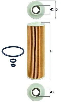 MAHLE OX183/5D1 — Фільтр масляний