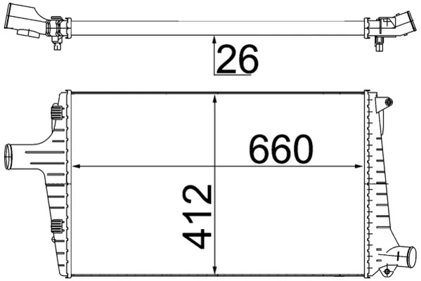 Intercooler, échangeur MAHLE CI 335 000S