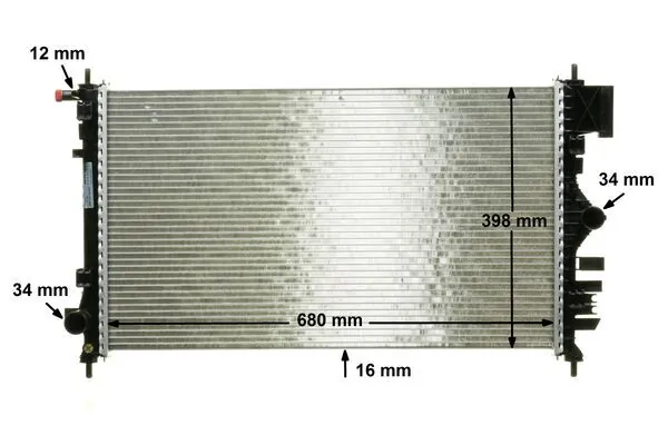 Radiateur, refroidissement du moteur MAHLE CR 1097 000P