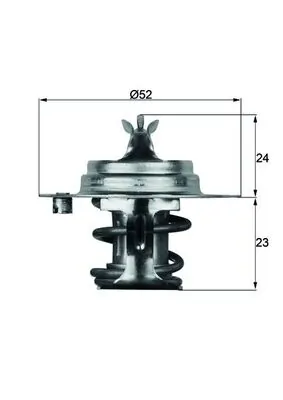 Thermostat, liquide de refroidissement MAHLE TX 7 88D S
