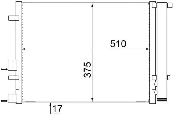 Condenseur, climatisation MAHLE AC 731 000S