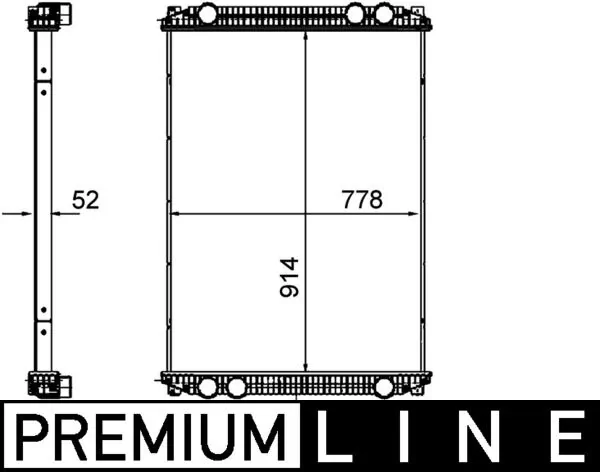 Radiateur, refroidissement du moteur MAHLE CR 1258 000P