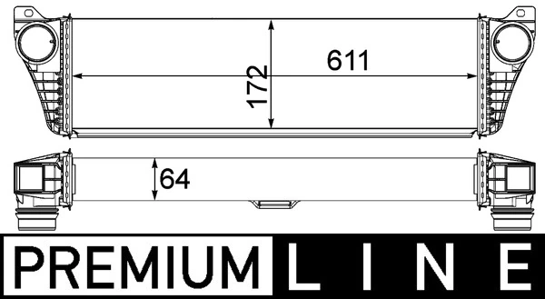 Intercooler, échangeur MAHLE CI 150 000P