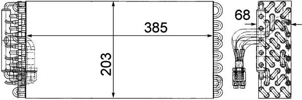 Évaporateur climatisation MAHLE AE 72 000P