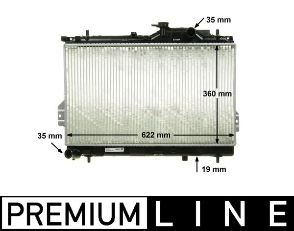 Radiateur, refroidissement du moteur MAHLE CR 1294 000P