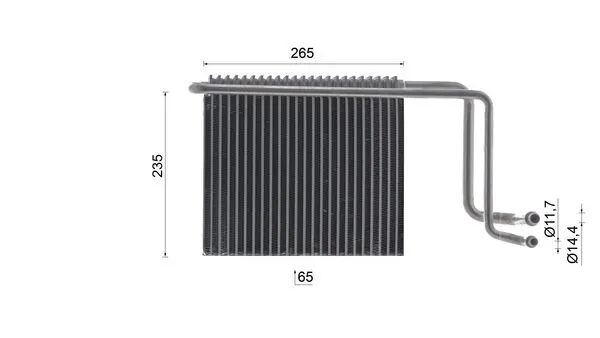 Évaporateur climatisation MAHLE AE 65 000S