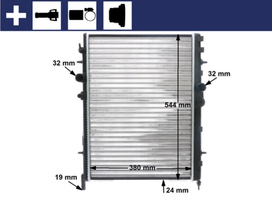 Radiateur, refroidissement du moteur MAHLE CR 515 000S