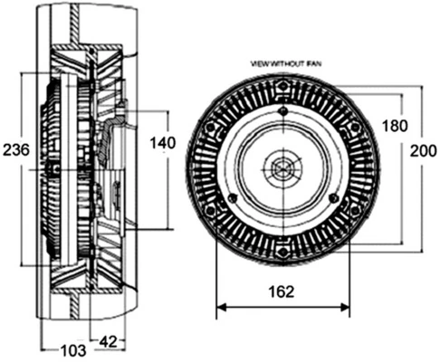 Embrayage, ventilateur de radiateur