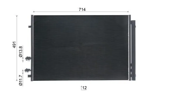 Condenseur, climatisation MAHLE AC 1066 000S