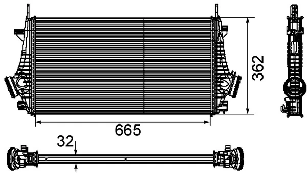 Intercooler, échangeur MAHLE CI 191 000P