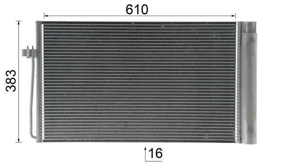 Condenseur, climatisation MAHLE AC 345 000P