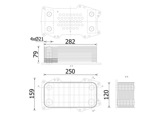 Radiateur d'huile MAHLE CLC 304 000S