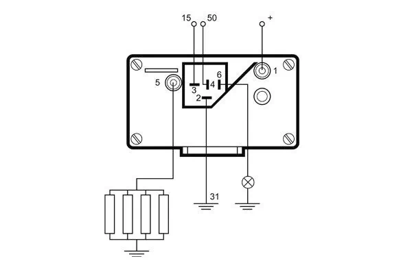 Appareil de commande, temps de préchauffage MAHLE MHG 27