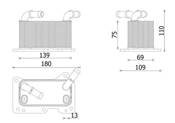 Radiateur d'huile MAHLE CLC 323 000P