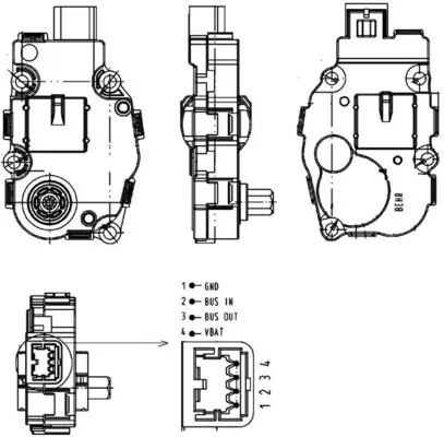 Actuator, blending flap