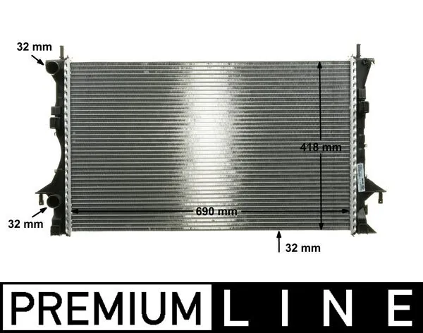 Radiateur, refroidissement du moteur MAHLE CR 461 000P