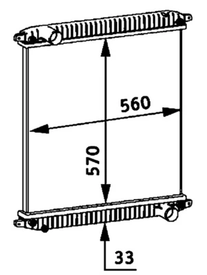 Radiateur, refroidissement du moteur MAHLE CR 703 000P