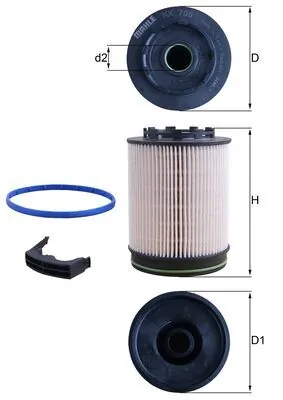 MAHLE KX705D — Фільтр паливний
